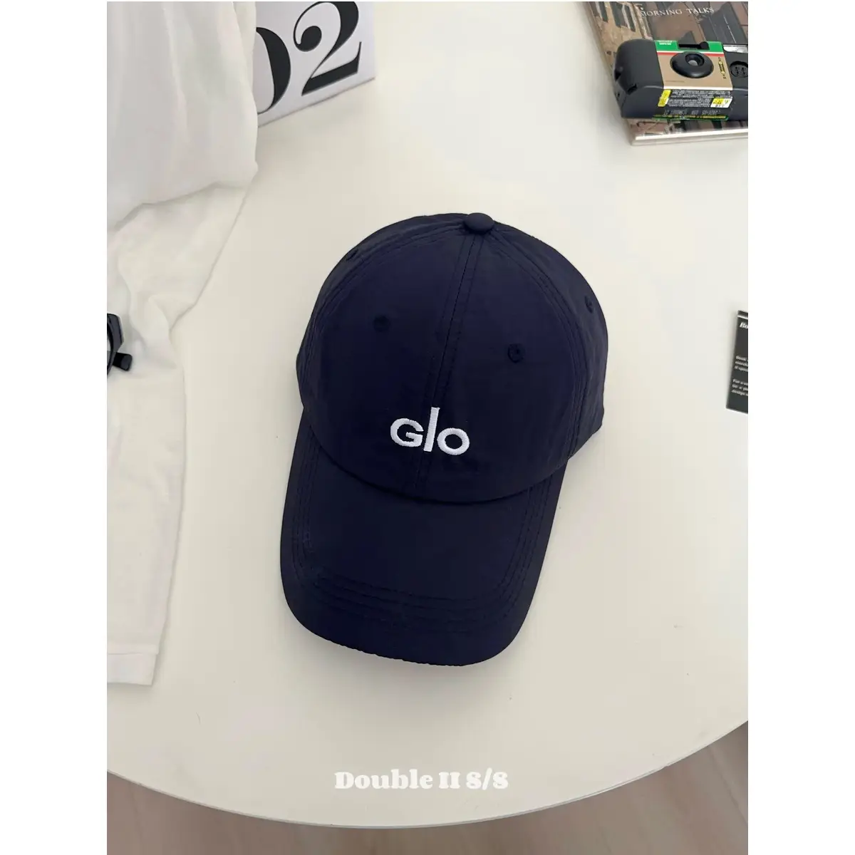 White Letter Embroidered Baseball Cap for Women Summer Sun Protection - Image 4