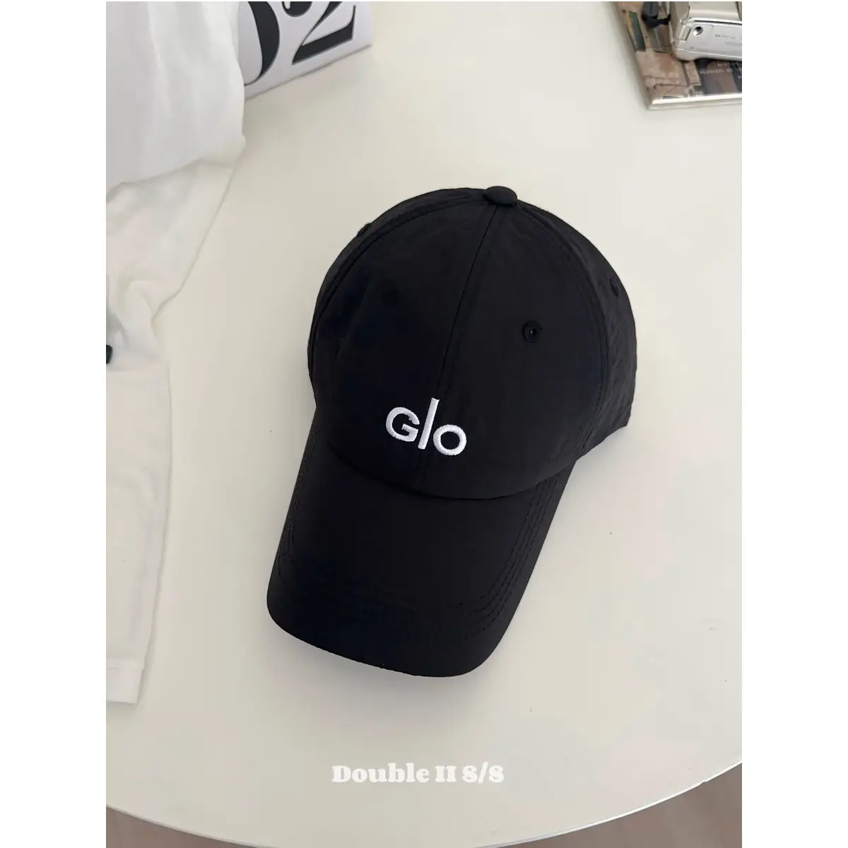 White Letter Embroidered Baseball Cap for Women Summer Sun Protection - Image 6
