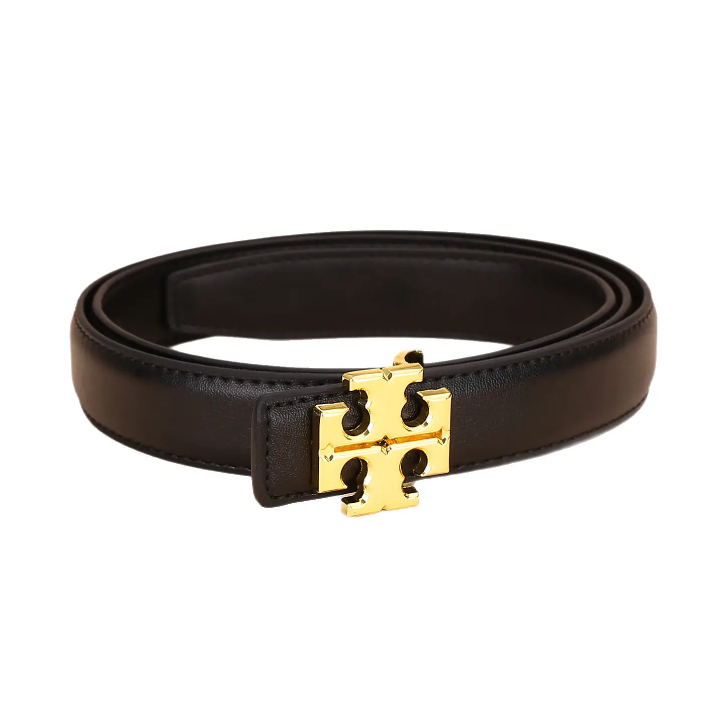 Women Cowhide Leather Belt with Gold Buckle 2.5cm - Image 14