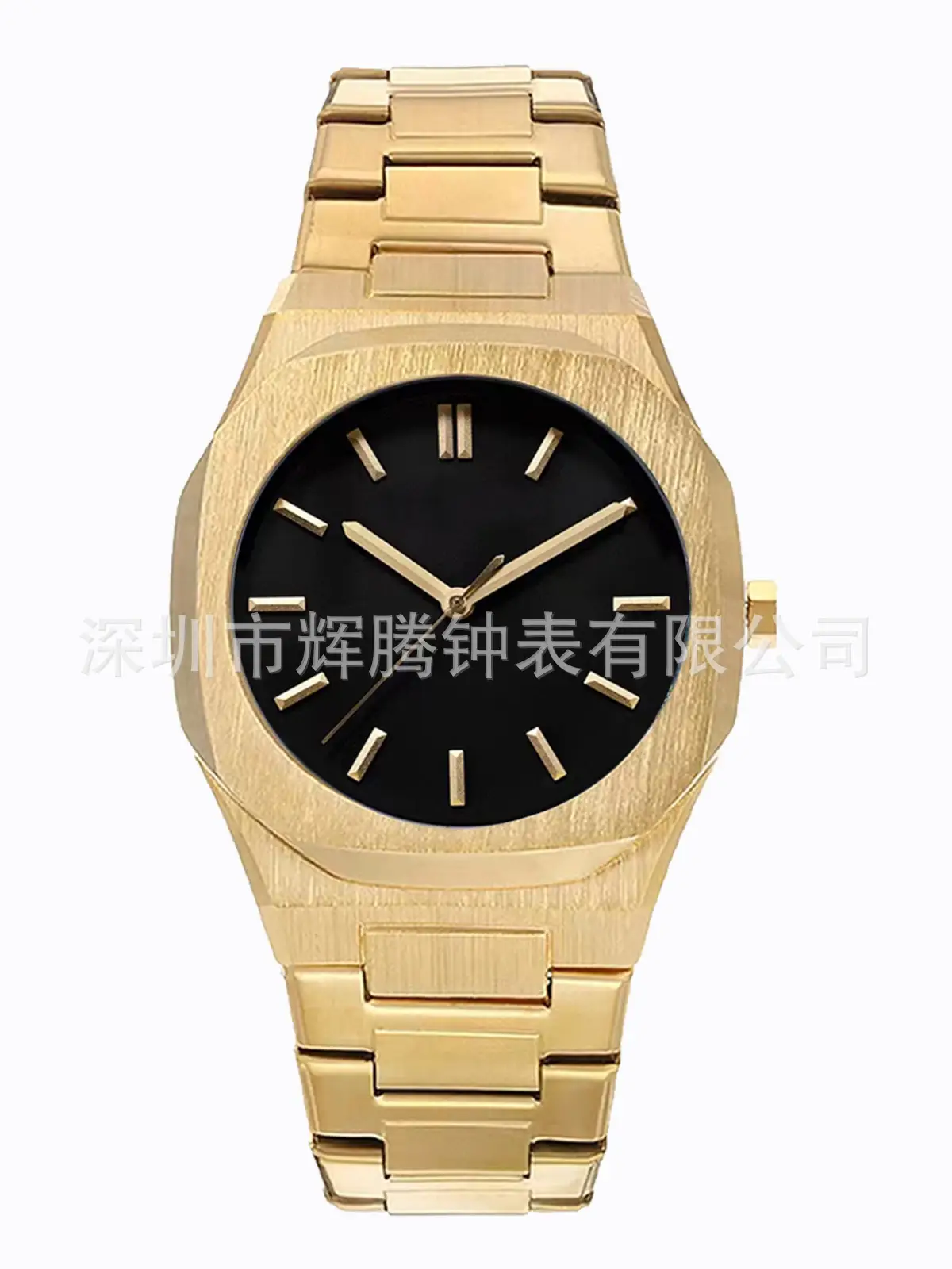 Black Alloy Butterfly Buckle Watch for Men — feature 6