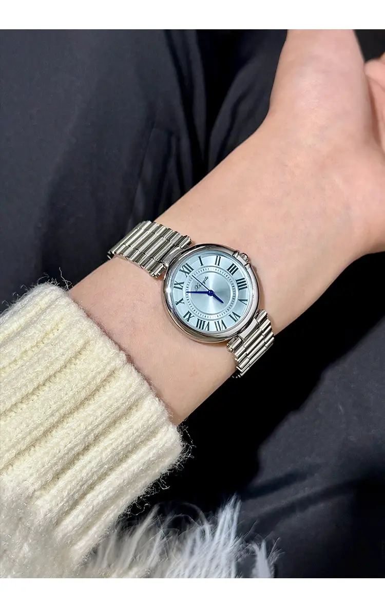 Women's Roman Font Quartz Steel Watch with Silver Belt — feature 12