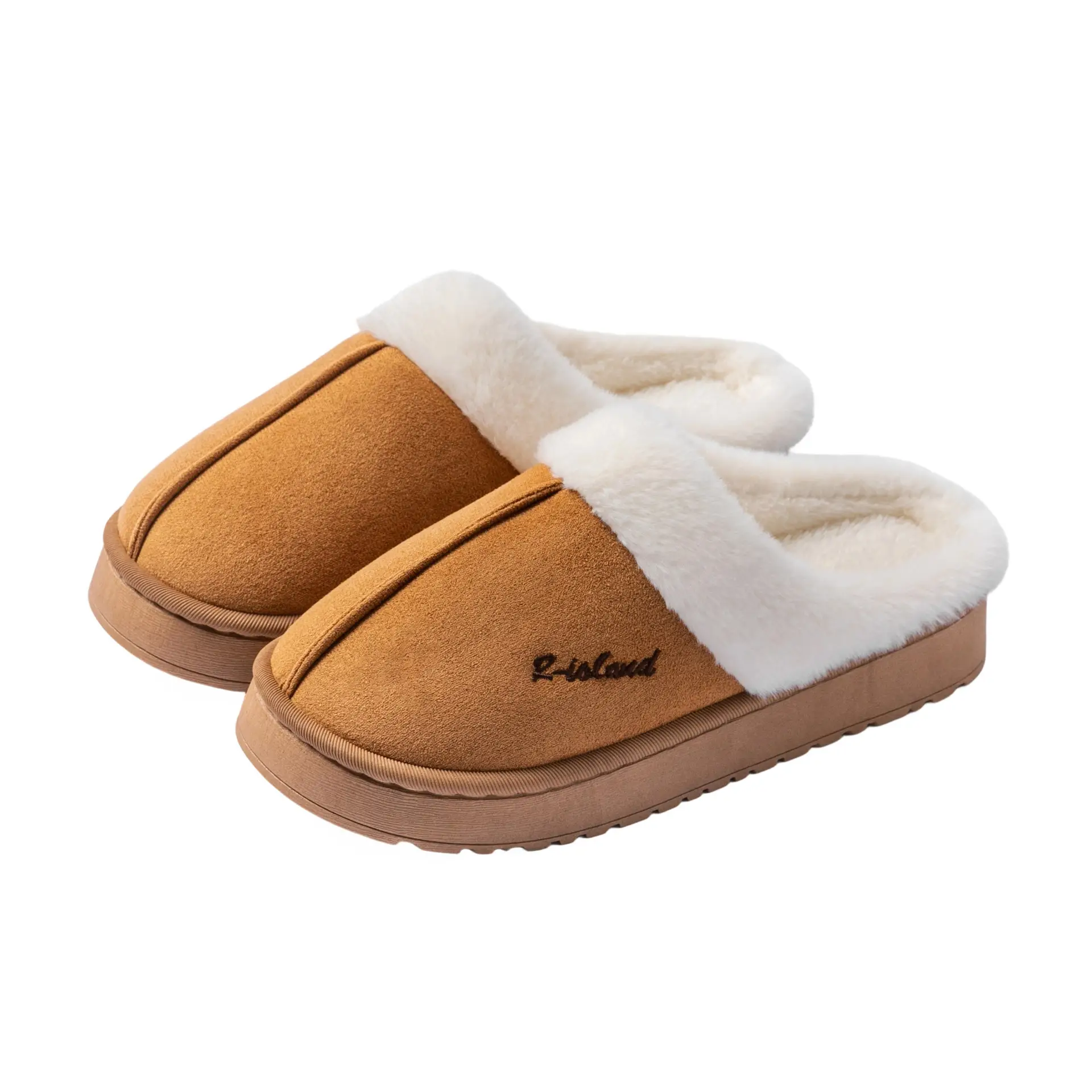 Women Velvet Slipper with Thick Sole for Indoor Comfort