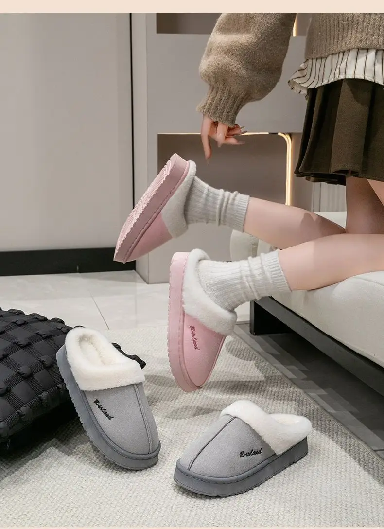 Women Velvet Slipper with Thick Sole for Indoor Comfort — feature 19