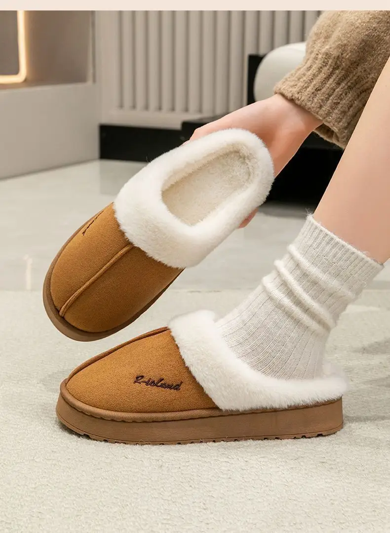 Women Velvet Slipper with Thick Sole for Indoor Comfort — feature 22