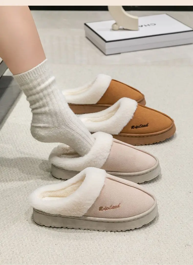 Women Velvet Slipper with Thick Sole for Indoor Comfort — feature 23