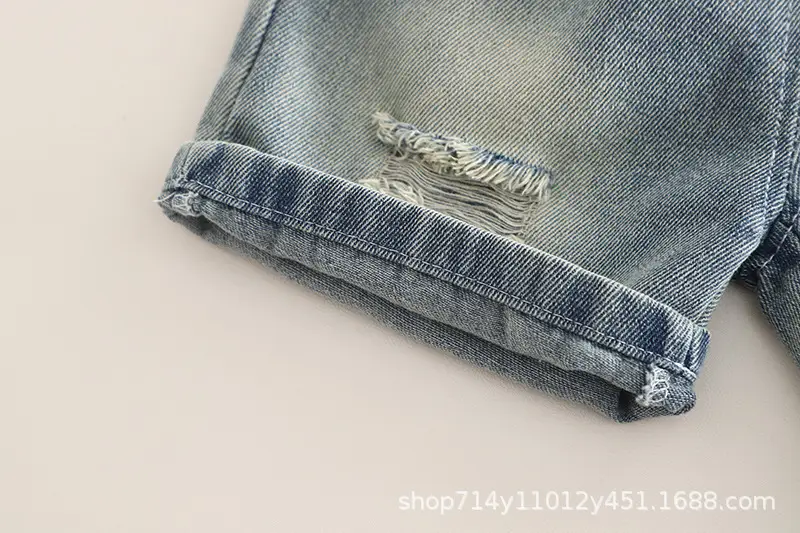 Boys Denim Ripped Shorts Suit 2025 — feature 13