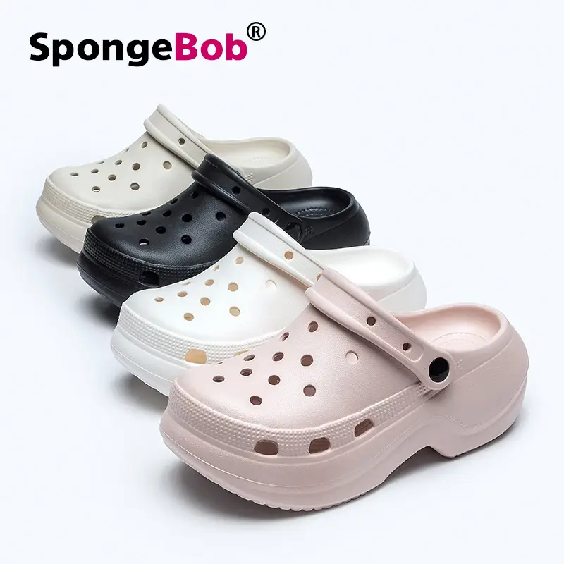 Women's Croc Shoes Women's Outerwear Summer New Thick-Soled Adult Sandals Non-Slip Beach Shoes Baotou Seaside Slippers - Image 7