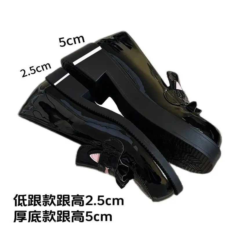 Japanese-Style Small Single Shoes Platform Cat Ear Round Toe Jk Uniform Super Soft Comfortable Student Lolita Jk Small Leather Shoes — feature 7