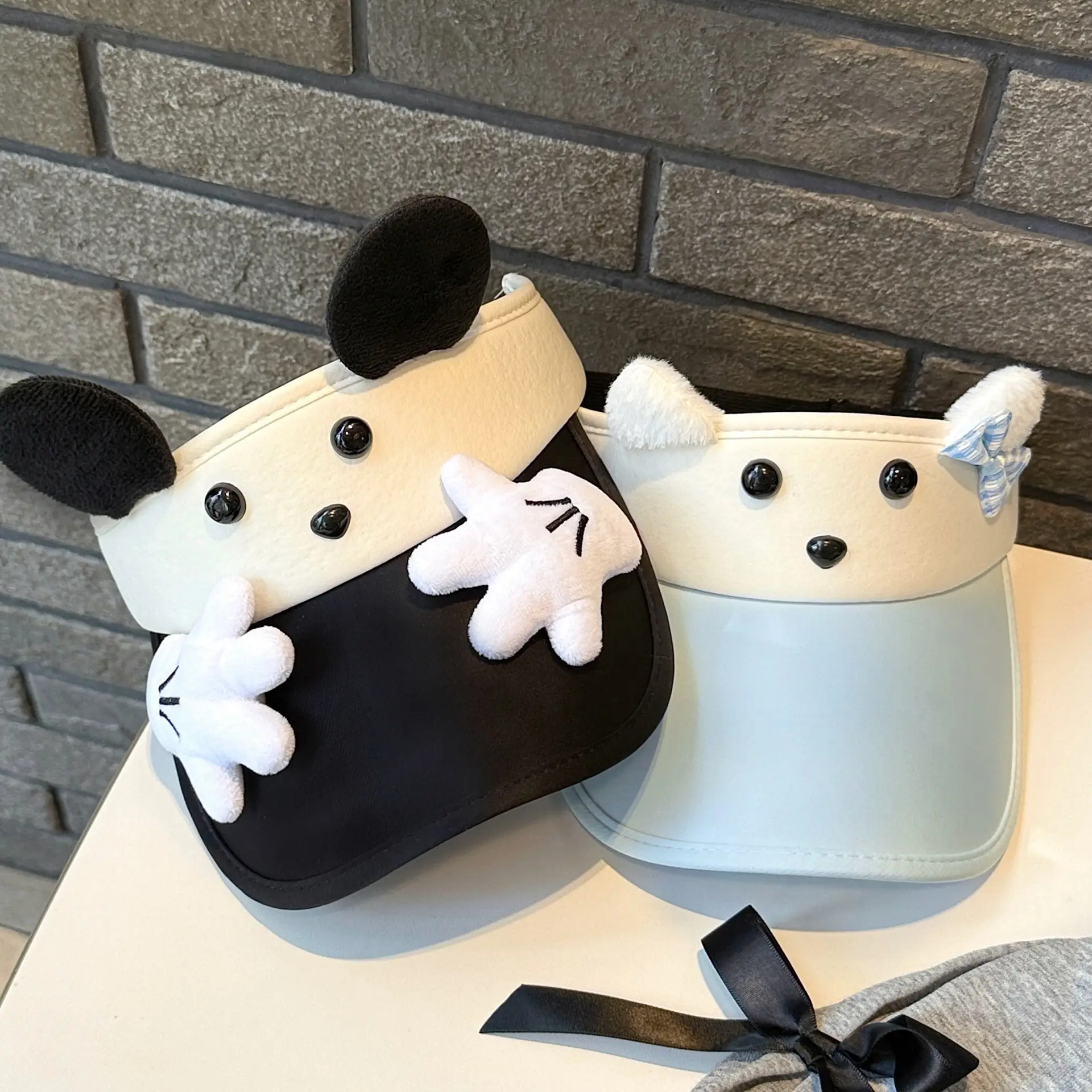 Cute Cartoon Sun Hat for Girls with White Beanie — feature 25