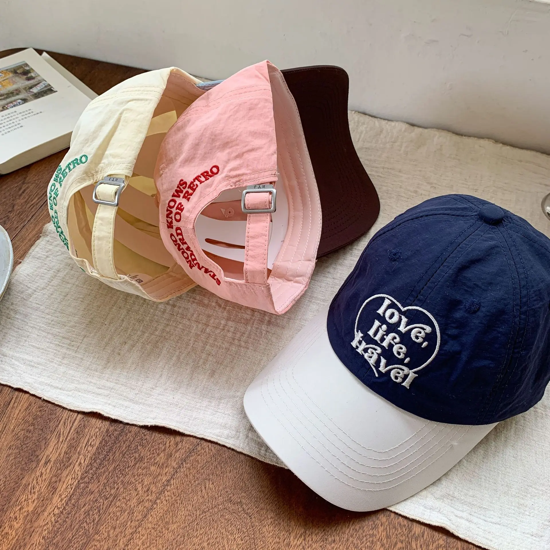 Pink Love Heart Baseball Cap for Boys Girls Summer 2025 — feature 10