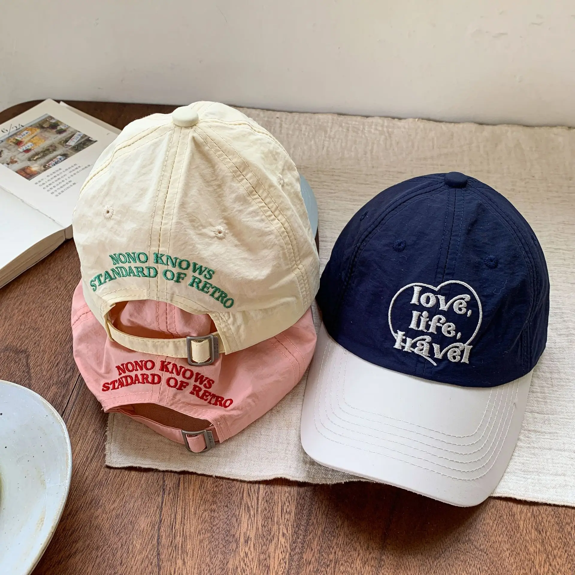 Pink Love Heart Baseball Cap for Boys Girls Summer 2025 — feature 3