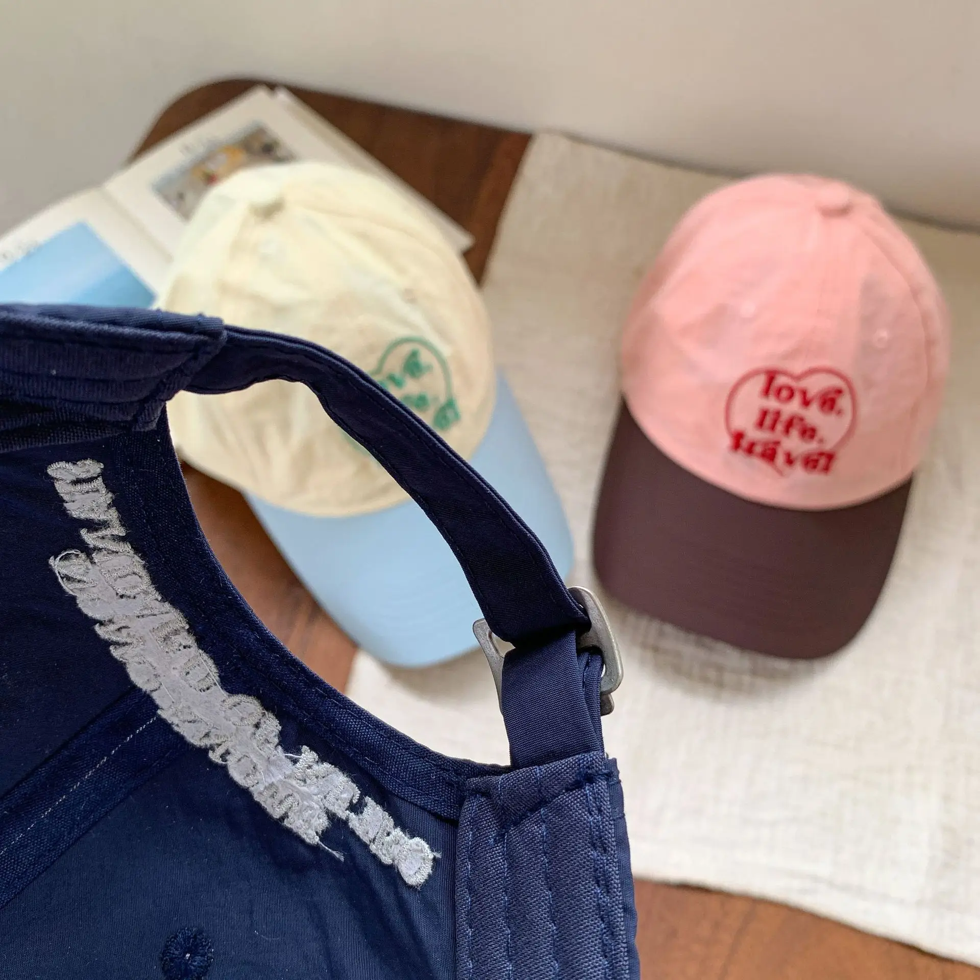 Pink Love Heart Baseball Cap for Boys Girls Summer 2025 — feature 5