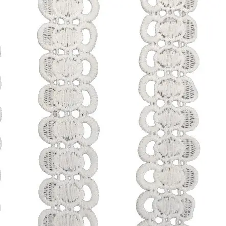 Water-Soluble Pure White Bow Cut Lace Belt Skirt Hat Headdress - Image 6