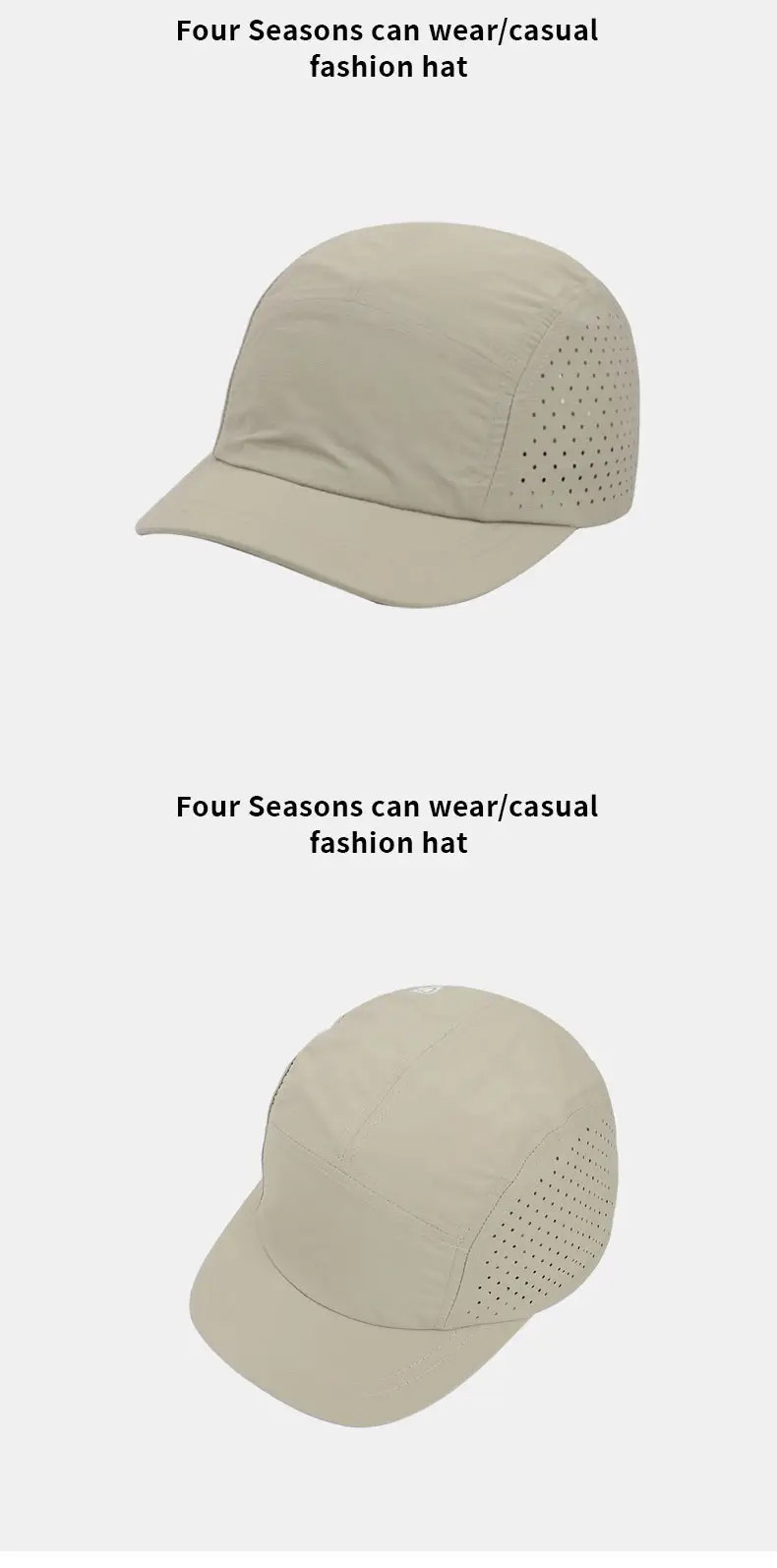 Men's 2025 Mesh Sun Hat Black Grey Olive Green — feature 12