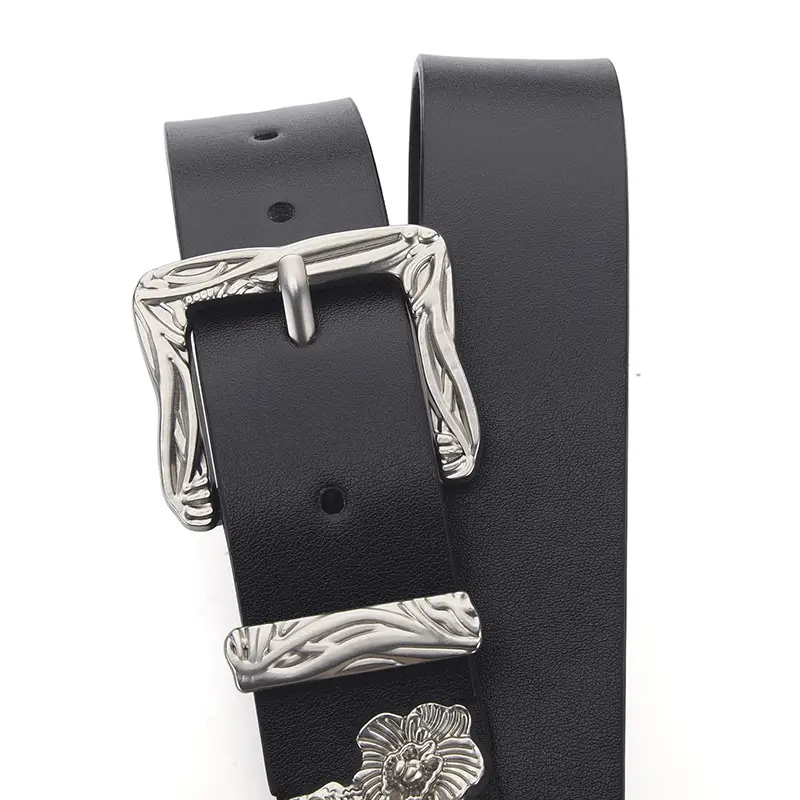 Vintage Mermaid Buckle Belt for Women Black Brown - Image 10