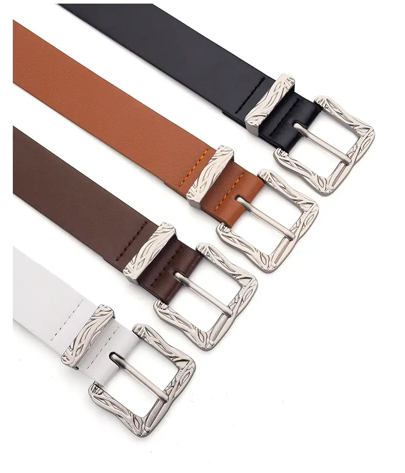Vintage Mermaid Buckle Belt for Women Black Brown — feature 16