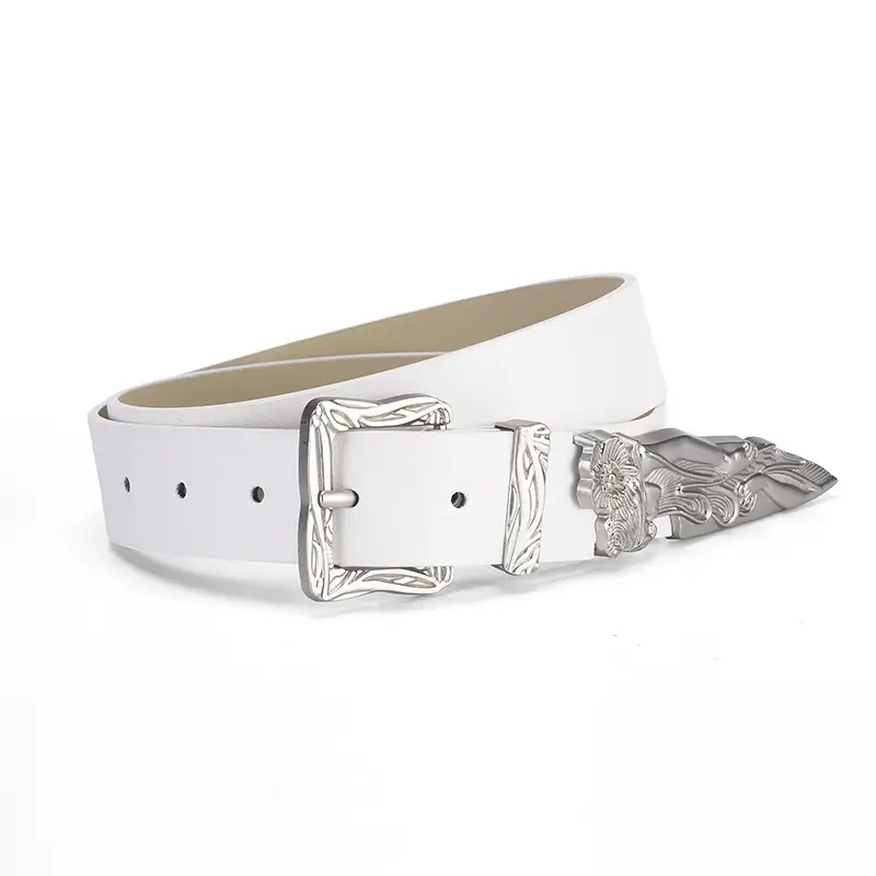 Vintage Mermaid Buckle Belt for Women Black Brown - Image 2