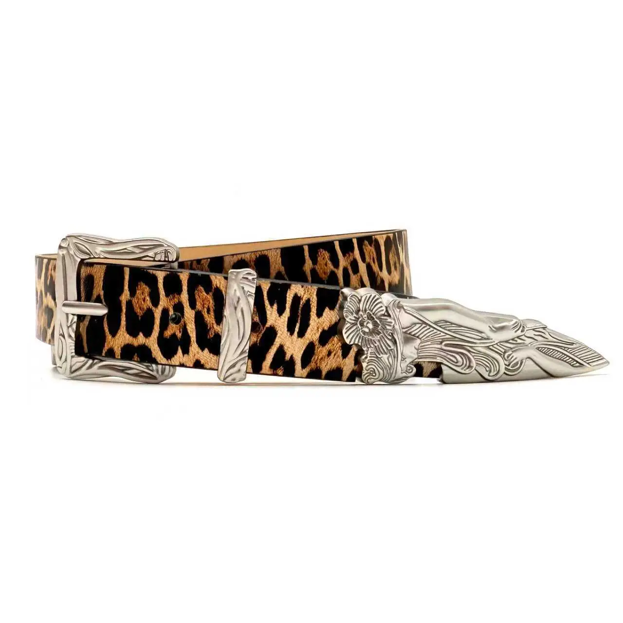 Vintage Mermaid Buckle Belt for Women Black Brown - Image 5