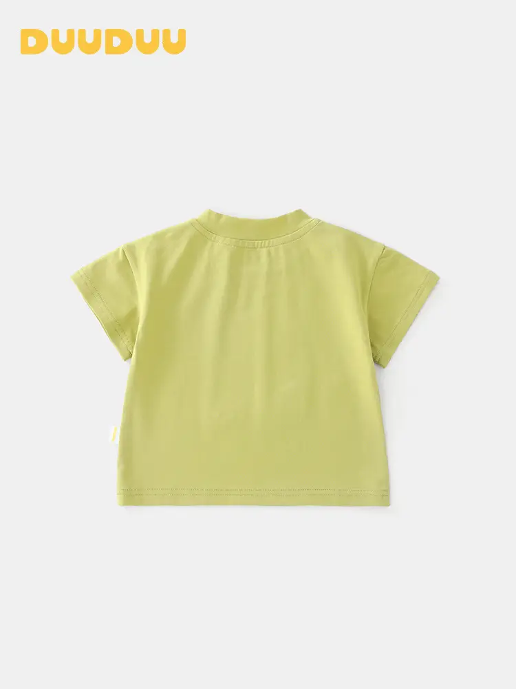 Duuduu Green Short Sleeve Baby T-Shirt for Boys