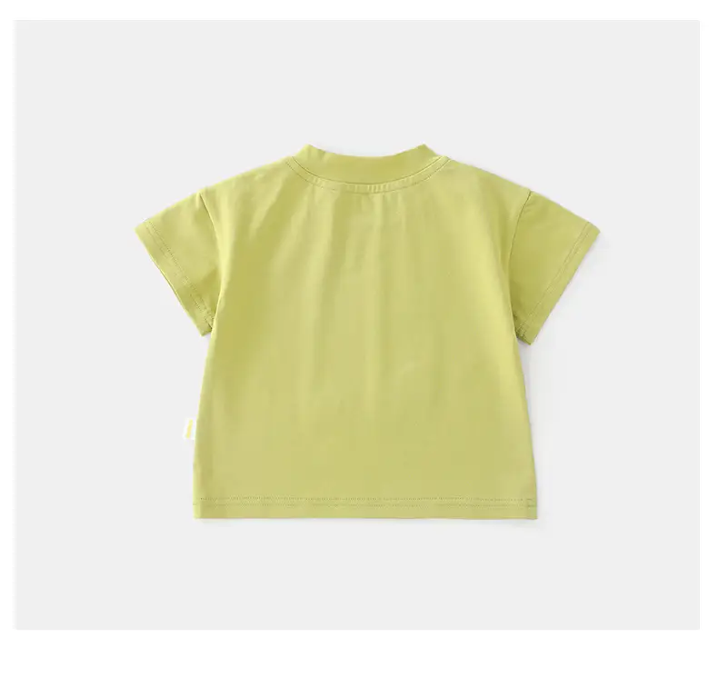 Duuduu Green Short Sleeve Baby T-Shirt for Boys — feature 18
