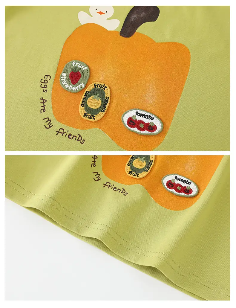 Duuduu Green Short Sleeve Baby T-Shirt for Boys — feature 20