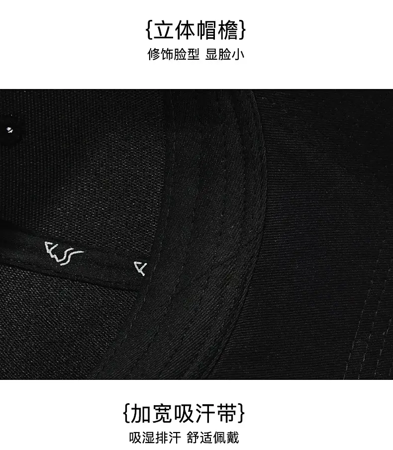 Black Mesh Baseball Cap with Gold Logo — feature 19