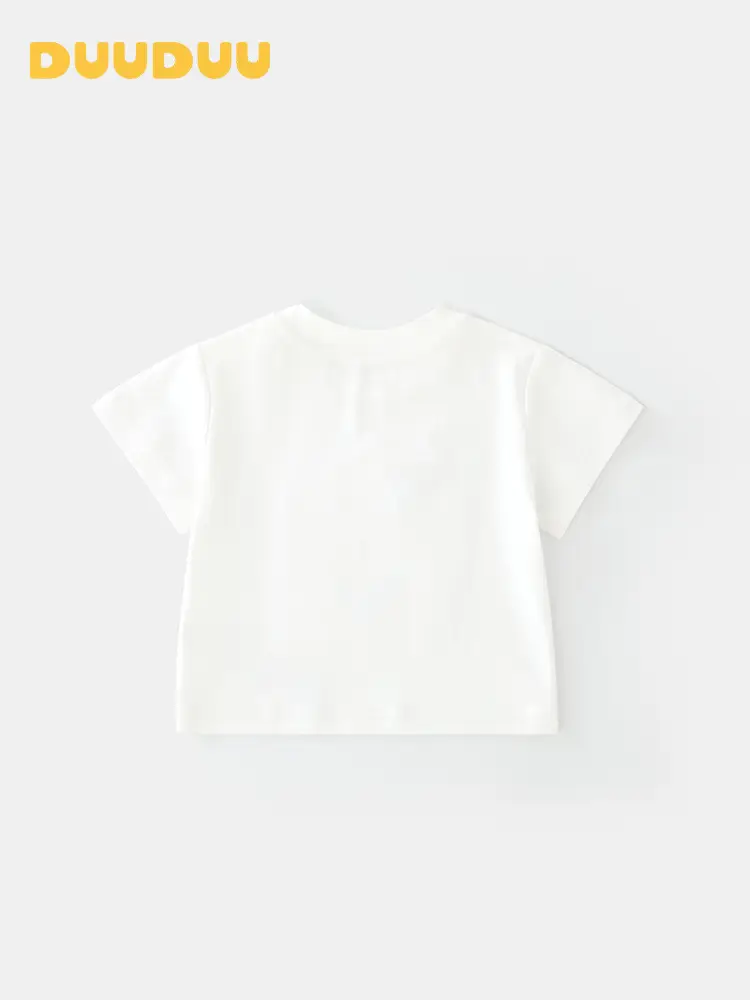 Duuduu Cool 2025 Baby T-Shirt Pure Cotton White - Image 4