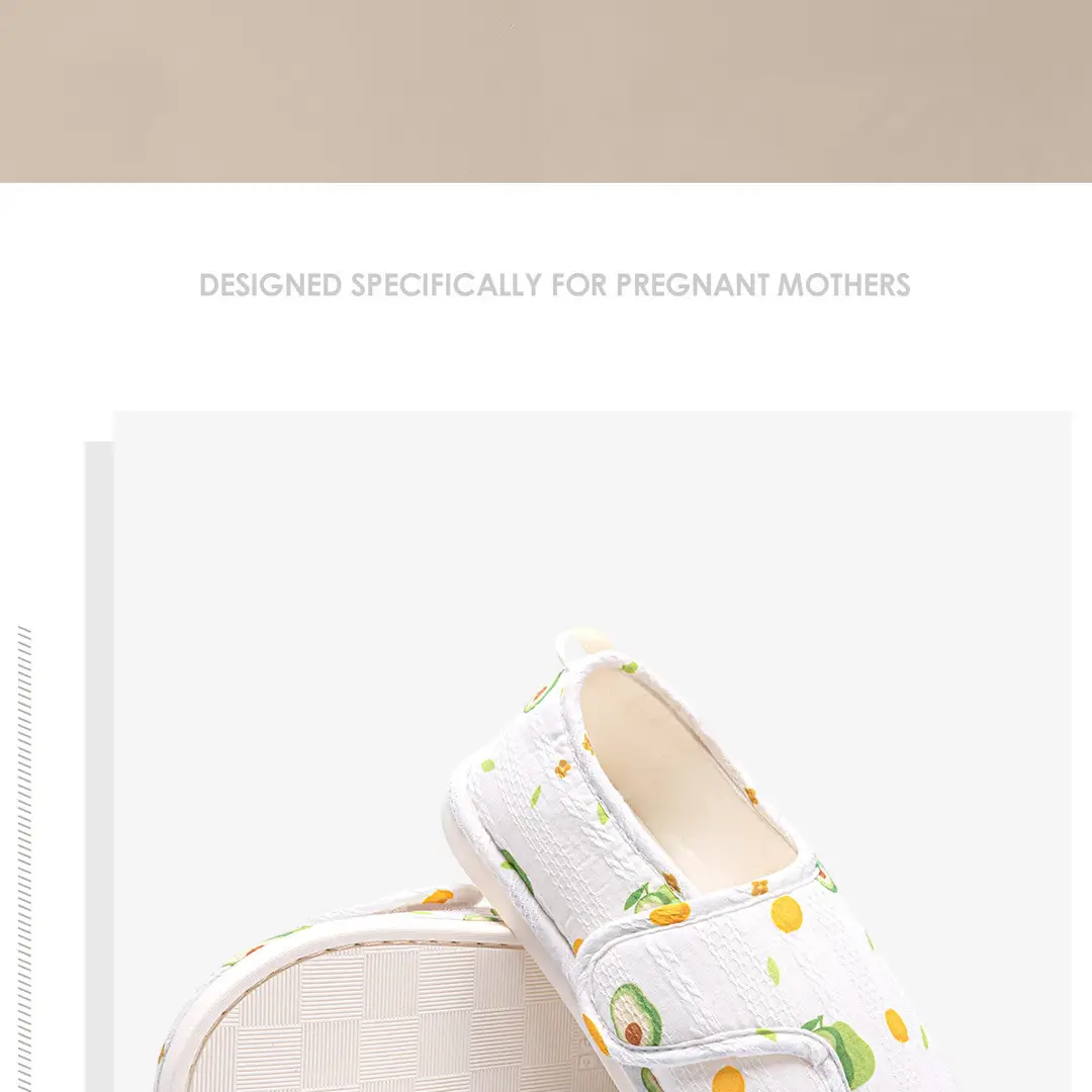 Maternity Shoes for Spring and Summer, Thin Style for May and June, Closed-Back Breathable Non-Slip Maternity Slippers for Women, Postpartum Cotton Slippers for Summer — feature 16
