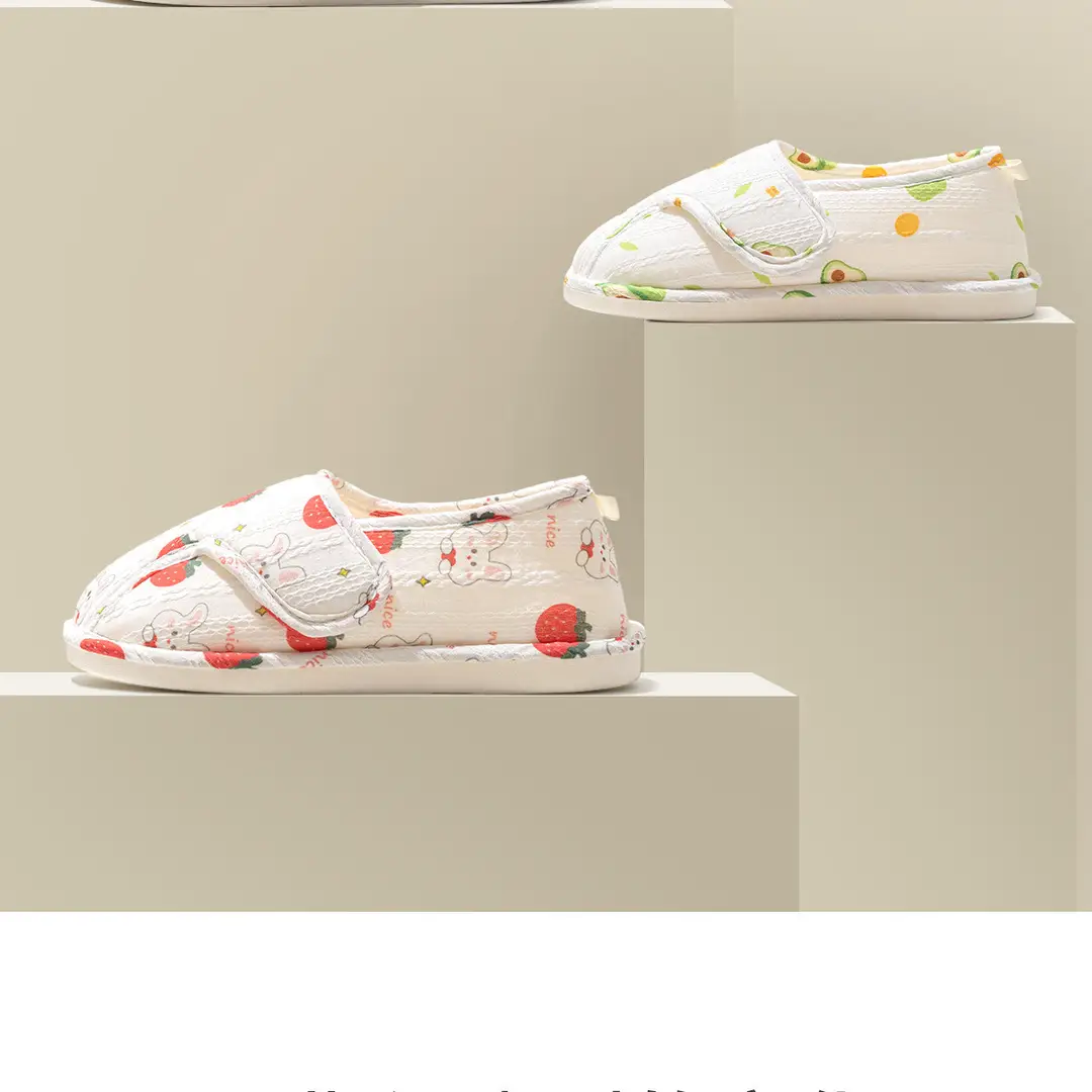 Maternity Shoes for Spring and Summer, Thin Style for May and June, Closed-Back Breathable Non-Slip Maternity Slippers for Women, Postpartum Cotton Slippers for Summer — feature 2
