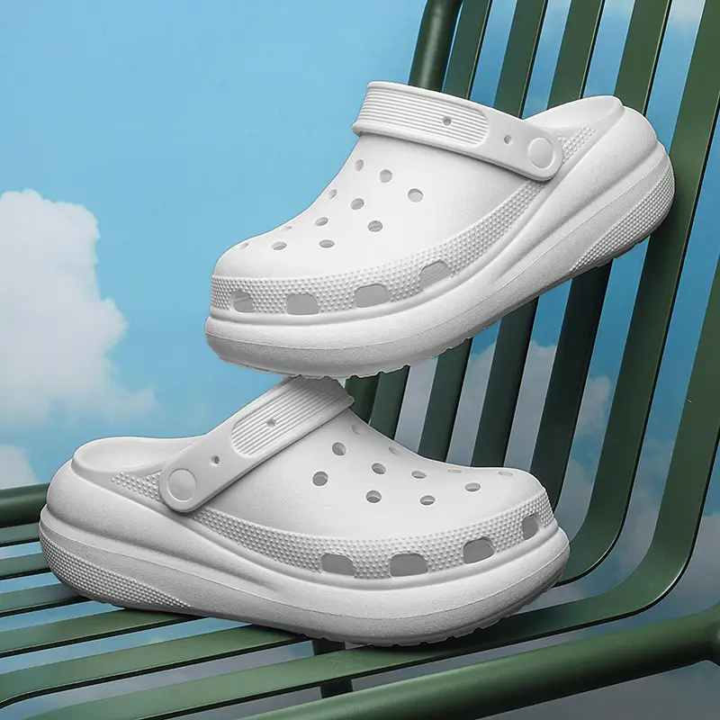Women's Beige Croc Sandals Summer 2025 - Image 8