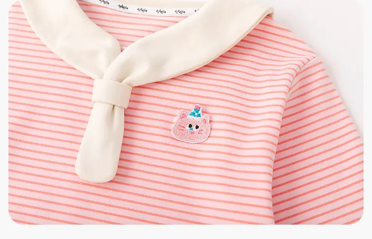 Baby Polo Collar T-Shirt Striped Autumn Wear — feature 31