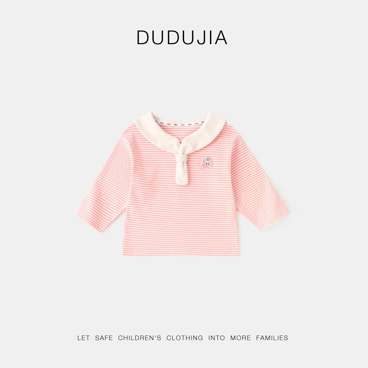 Baby Polo Collar T-Shirt Striped Autumn Wear - Image 2