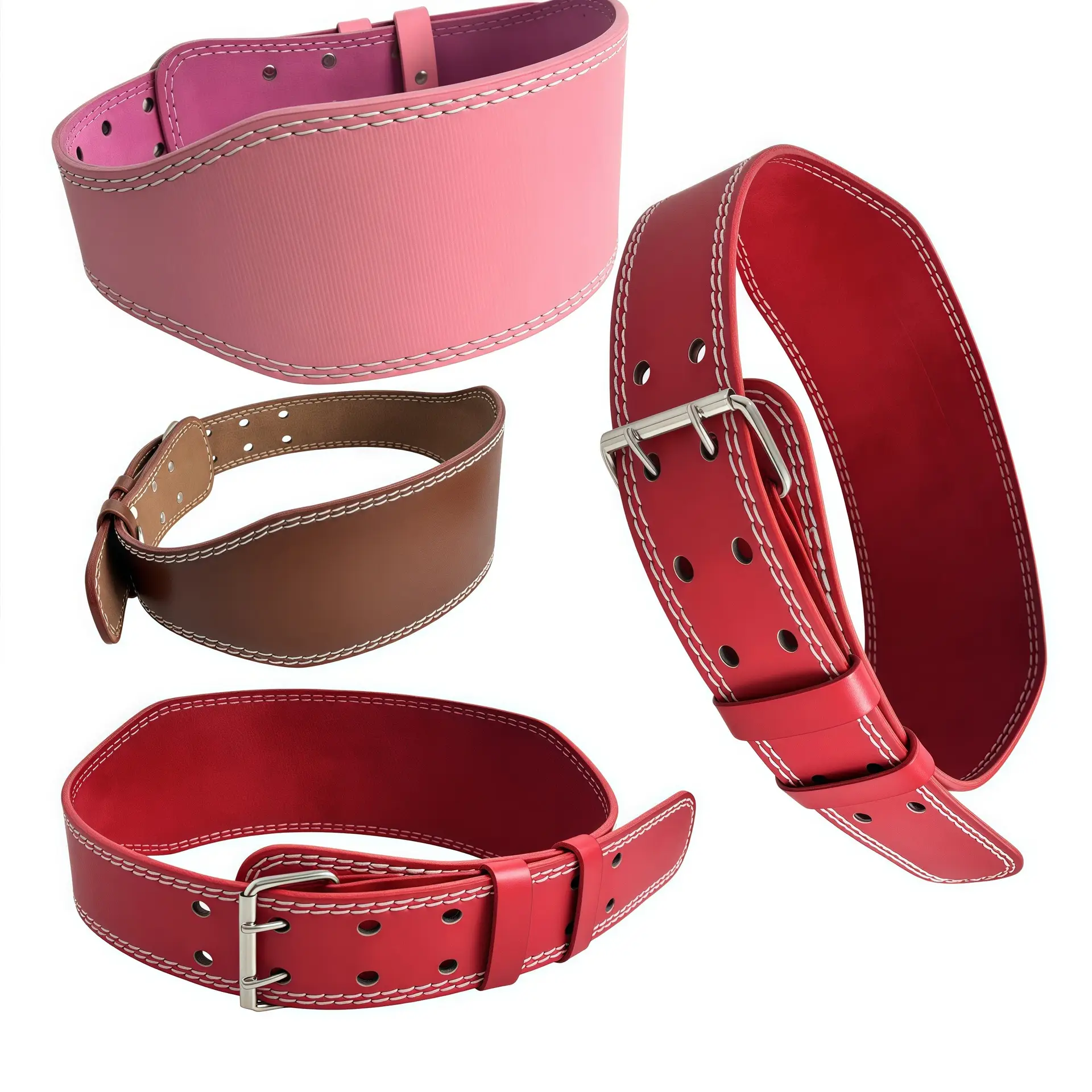 Men Red Squat Belt with Buckle for Men — feature 1