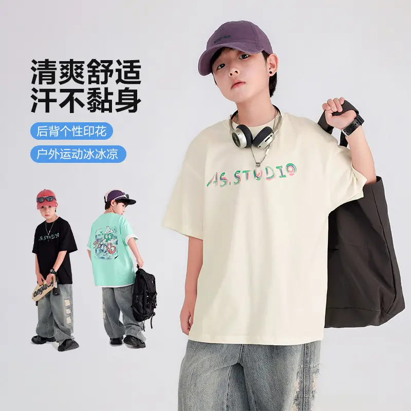 Boys Black Graffiti T-Shirt 2026 Cool Summer - Image 4