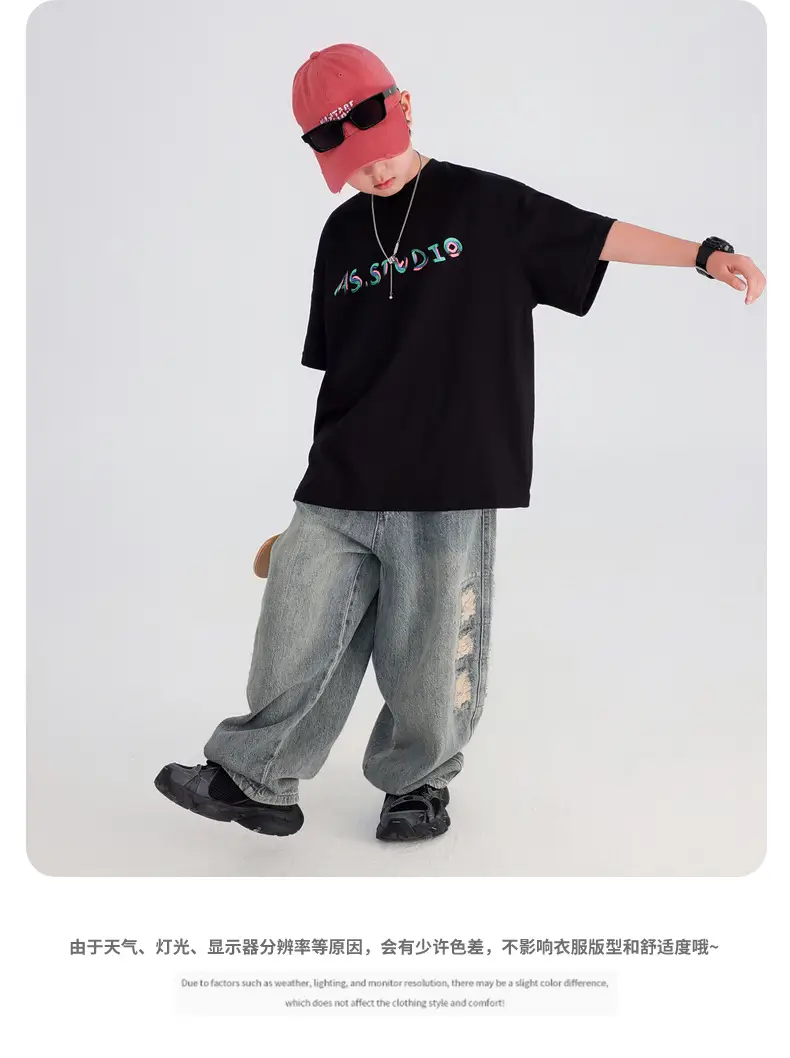 Boys Black Graffiti T-Shirt 2026 Cool Summer — feature 21