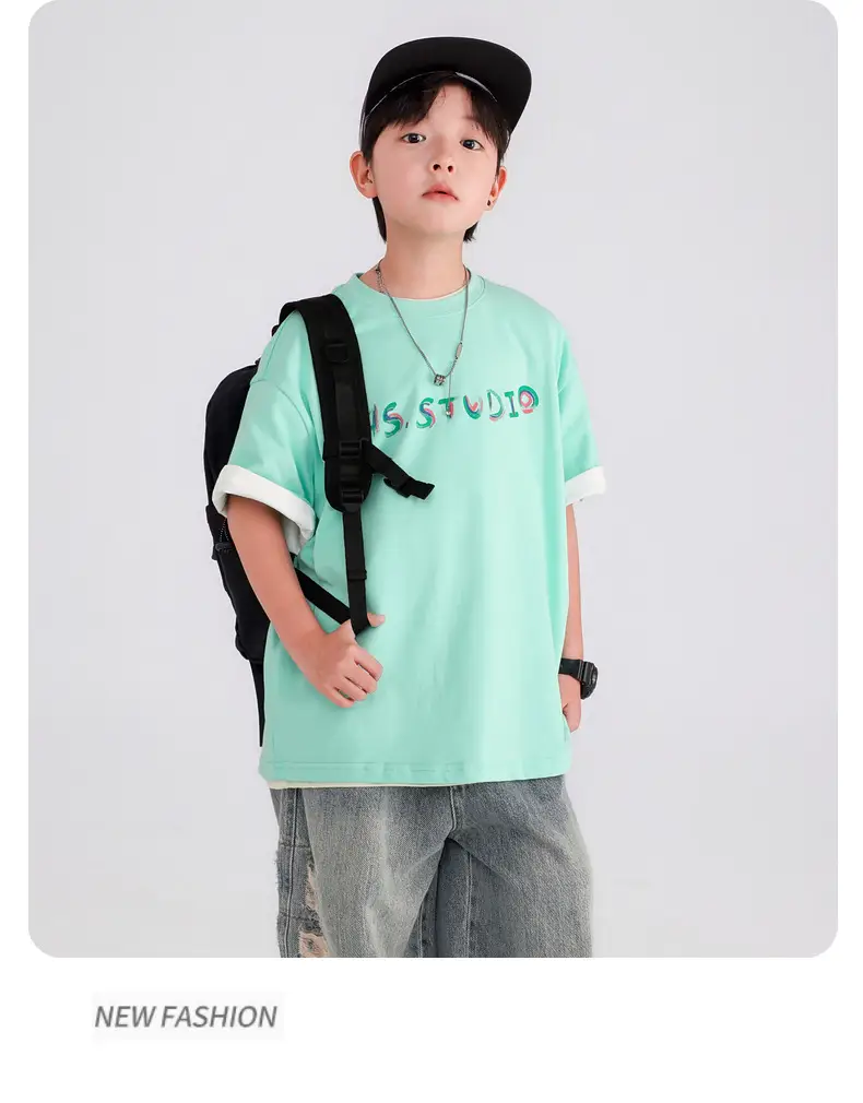 Boys Black Graffiti T-Shirt 2026 Cool Summer — feature 27
