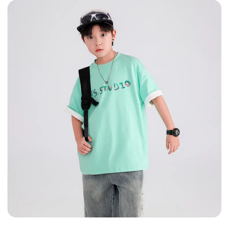 Boys Black Graffiti T-Shirt 2026 Cool Summer — feature 28