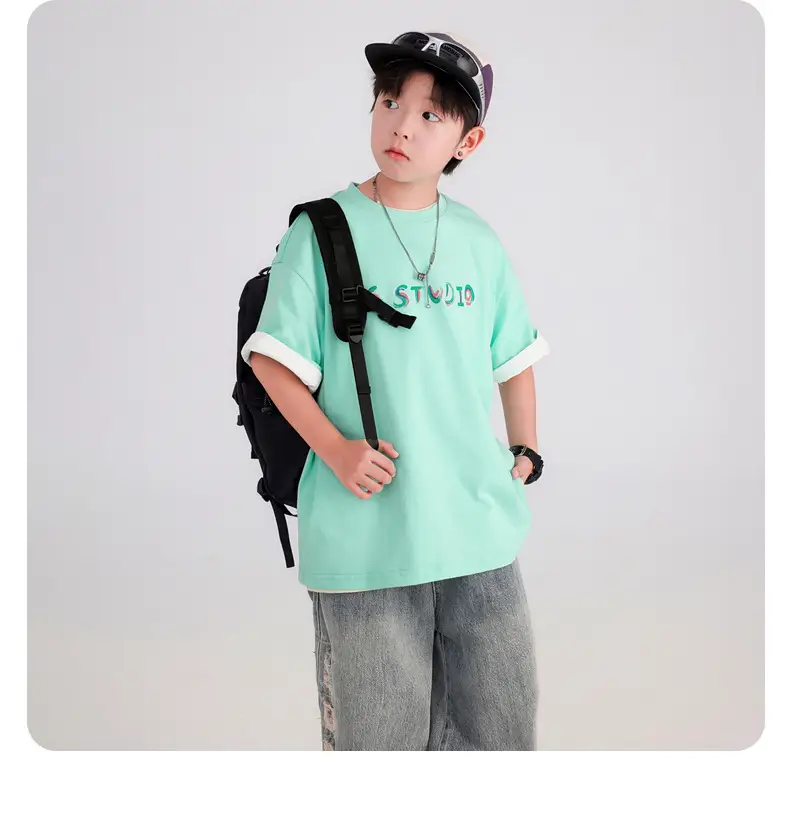 Boys Black Graffiti T-Shirt 2026 Cool Summer — feature 29
