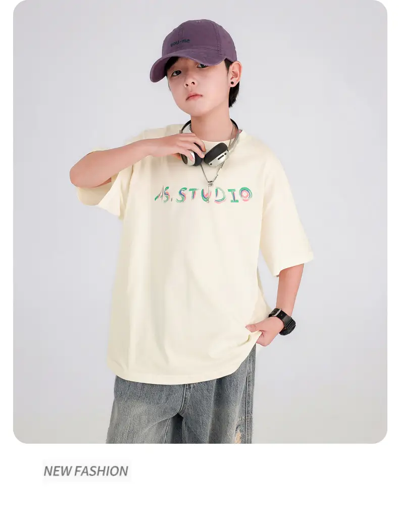 Boys Black Graffiti T-Shirt 2026 Cool Summer — feature 30