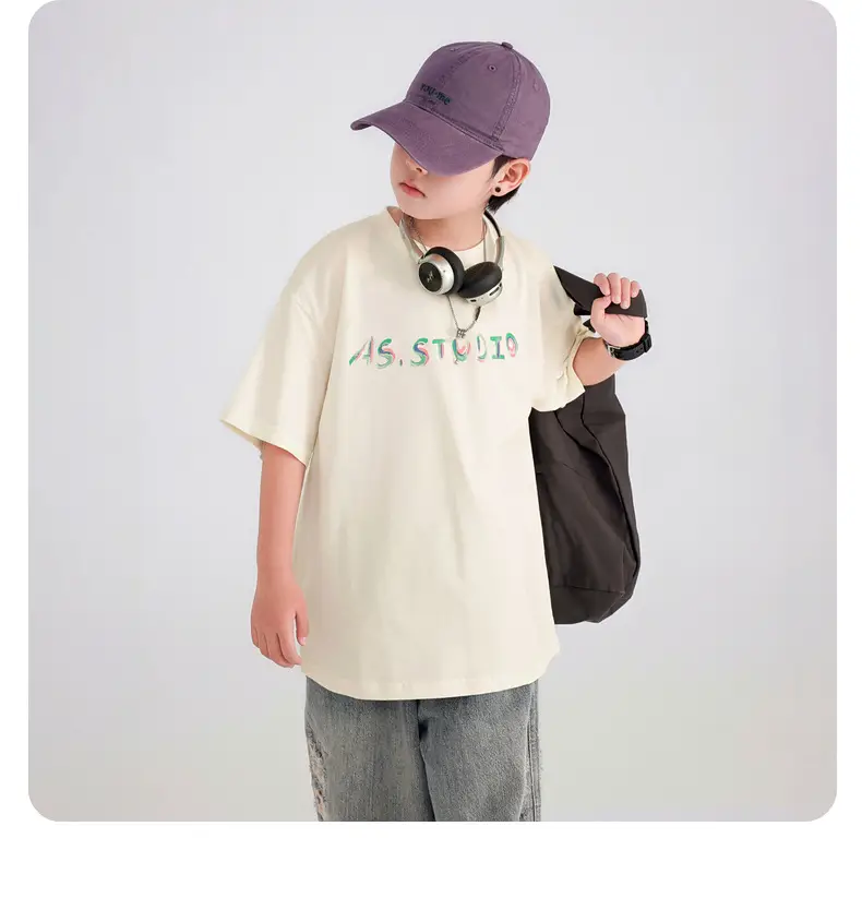 Boys Black Graffiti T-Shirt 2026 Cool Summer — feature 31