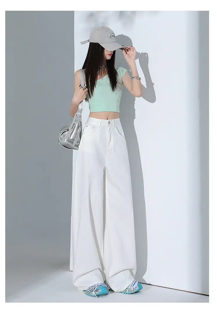 Women Tencel Wide Leg Pants Dark Sky Loose Slimming — feature 22