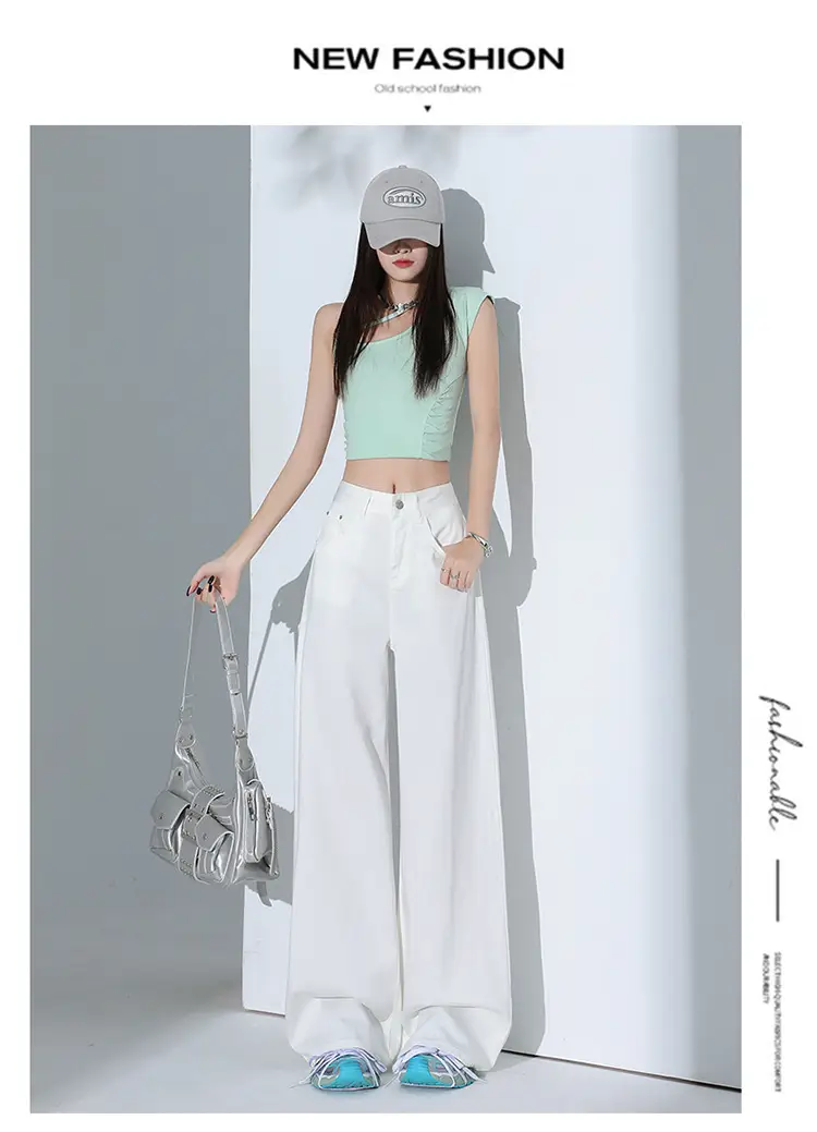 Women Tencel Wide Leg Pants Dark Sky Loose Slimming — feature 23