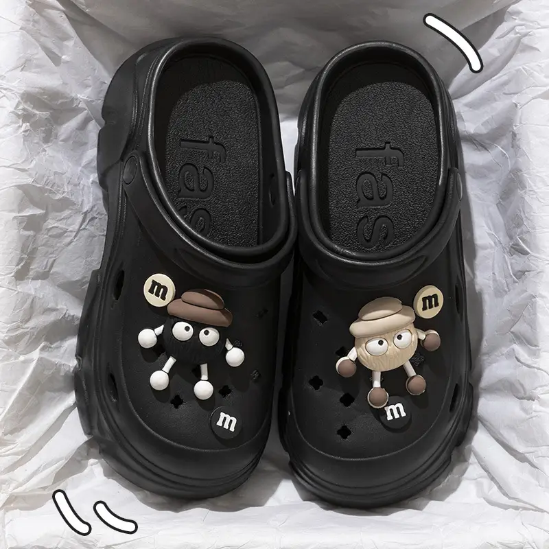 Cute Platform Slippers for Women, Height-Increasing, Non-Slip Closed-Toe — feature 1