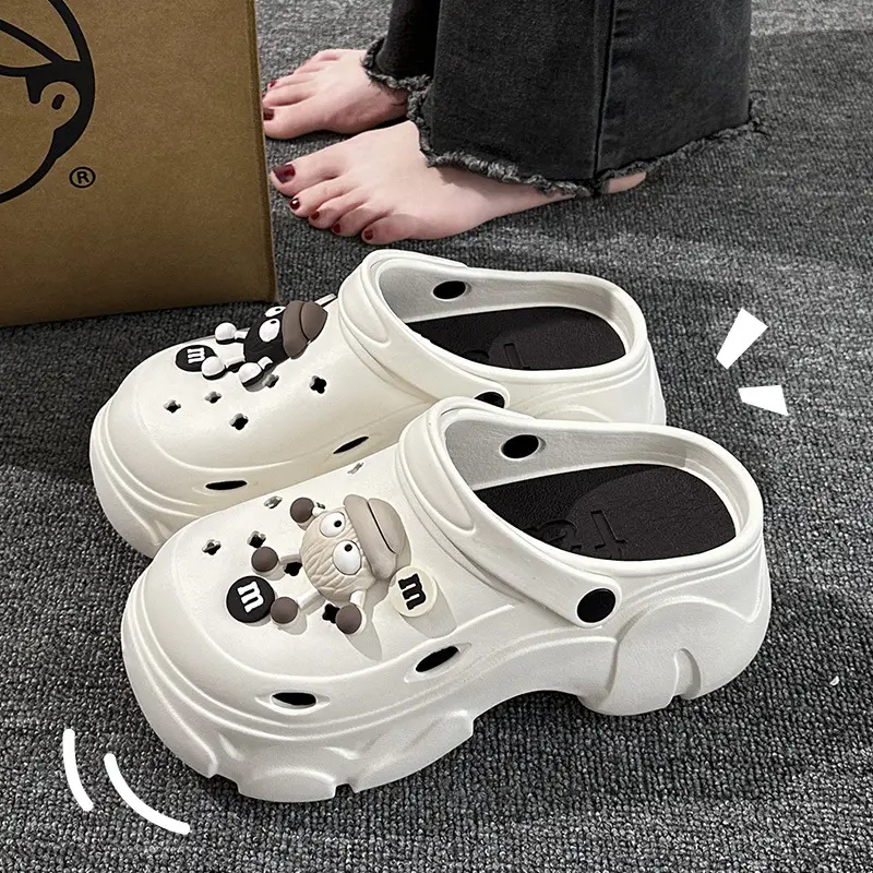 Cute Platform Slippers for Women, Height-Increasing, Non-Slip Closed-Toe — feature 6