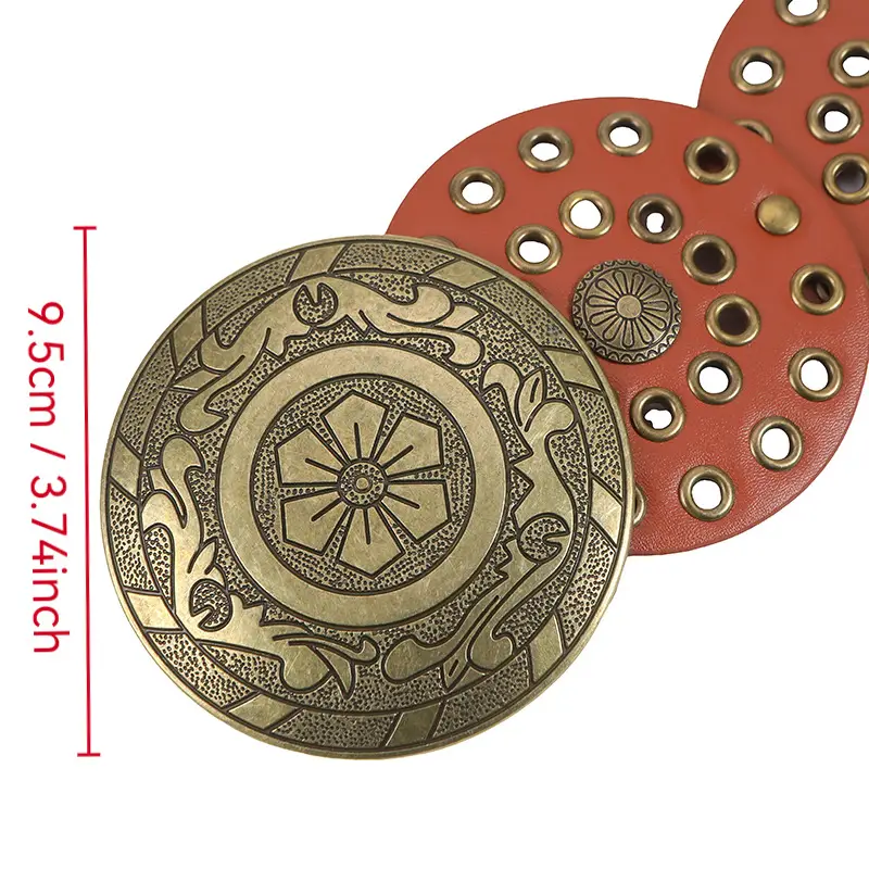 Women Retro Rivet Belt Eyelet Buckle Belt Wholesale — feature 11