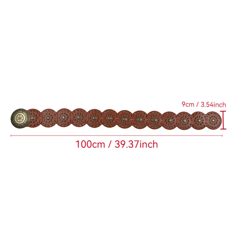 Women Retro Rivet Belt Eyelet Buckle Belt Wholesale — feature 12