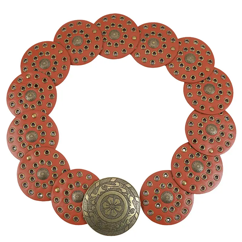 Women Retro Rivet Belt Eyelet Buckle Belt Wholesale — feature 8