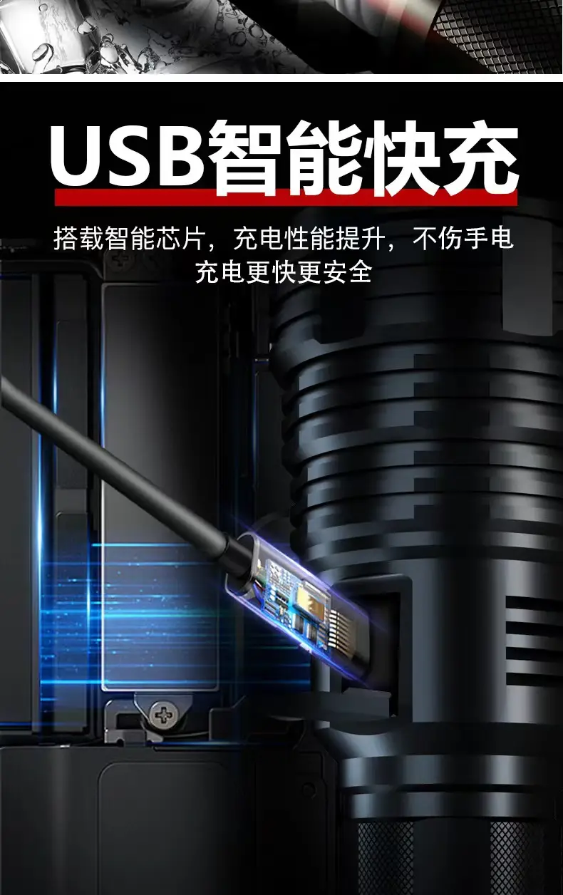 Cross-Border Strong Light Flashlight Xhp70.2 — feature 13