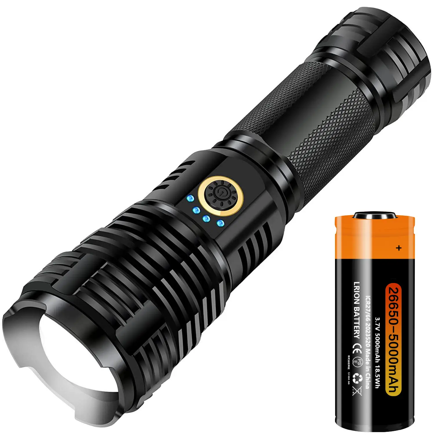 Cross-Border Strong Light Flashlight Xhp70.2 - Image 2