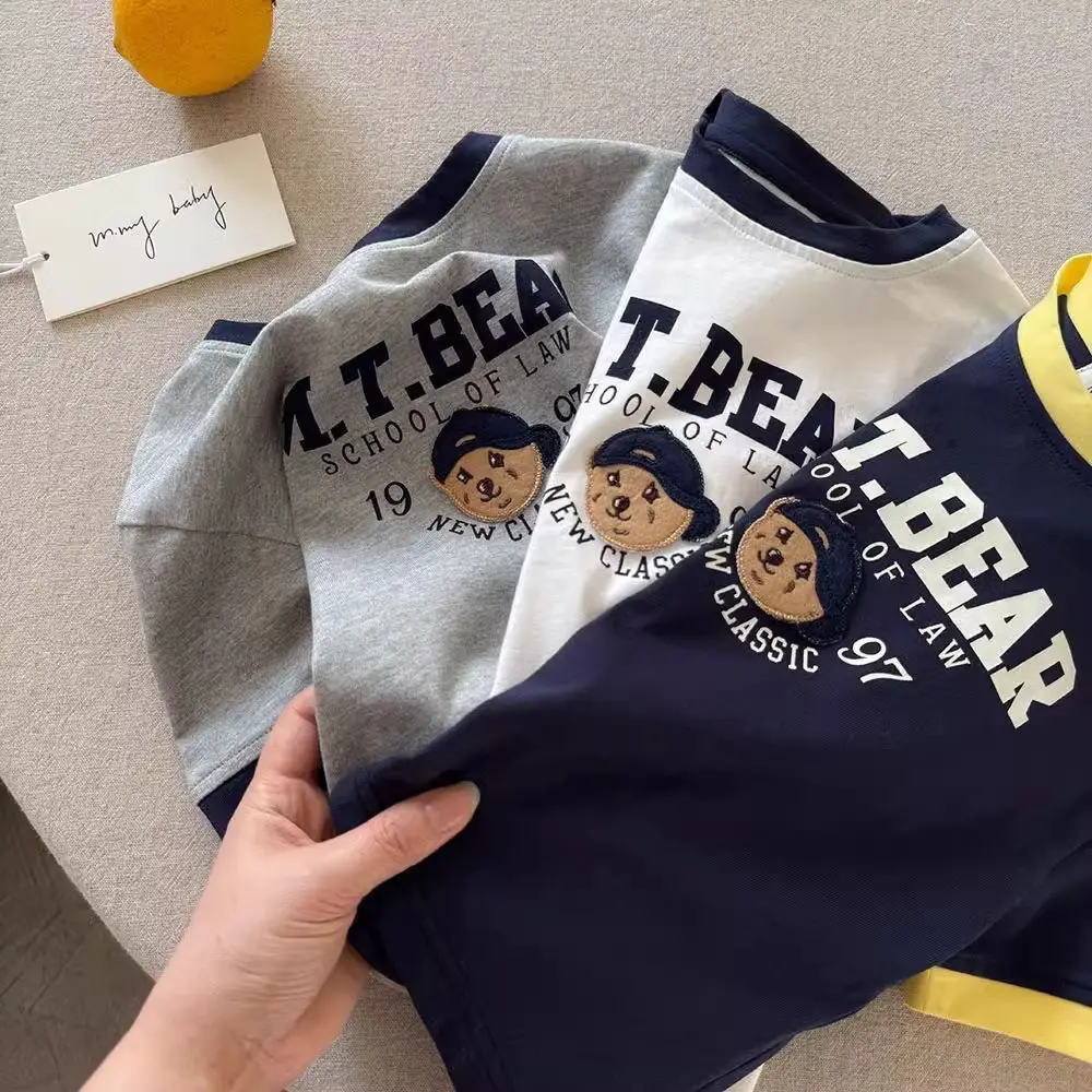 Cotton Boys T-Shirt M.T Bear School of Law New Classic — feature 10